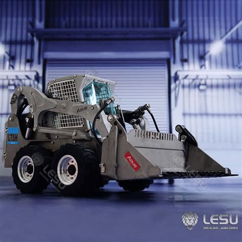 1/14 remote control model simulation toy wheeled bobcat metal hydraulic ...