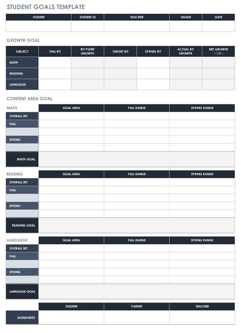 Free Excel Template Goal Tracking - FREE PRINTABLE TEMPLATES