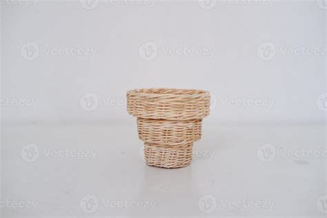 beautiful wicker basket as a background 19817792 Stock Photo at Vecteezy