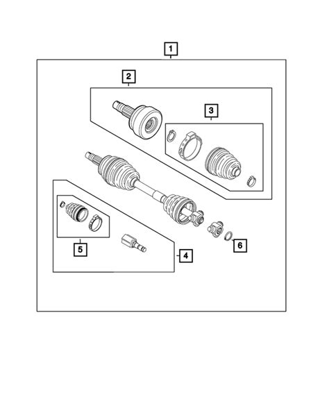 2024 Fiat 500E Half Shaft Boot Kit 68654835AA | Canada Mopar® Estores