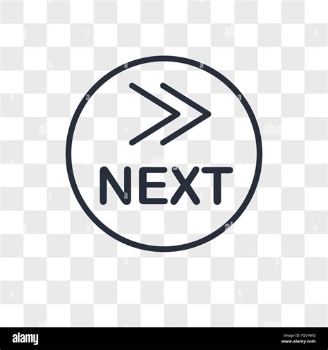 what's next vector icon isolated on transparent background, what's next ...