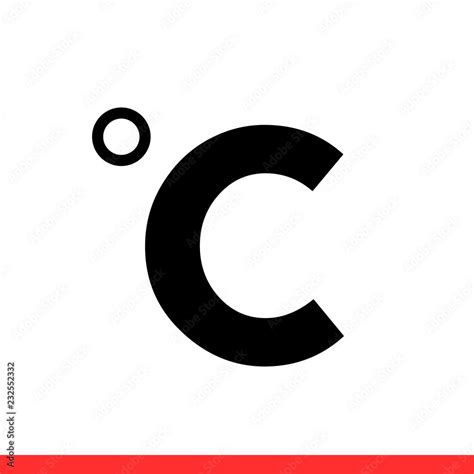 C degree icon, celsius symbol. Vector illustration Stock Vector | Adobe ...