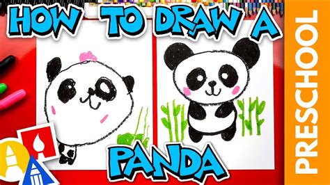 Cómo dibujar un panda - Preescolar