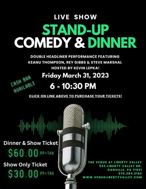 Comedy Night - March 31, 2023 - The Venue at Liberty Valley