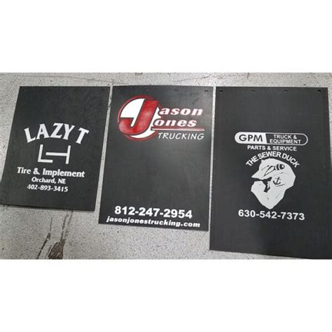 Custom Logo Mud Flaps | Rubber Mud Flaps | Briargate Supply