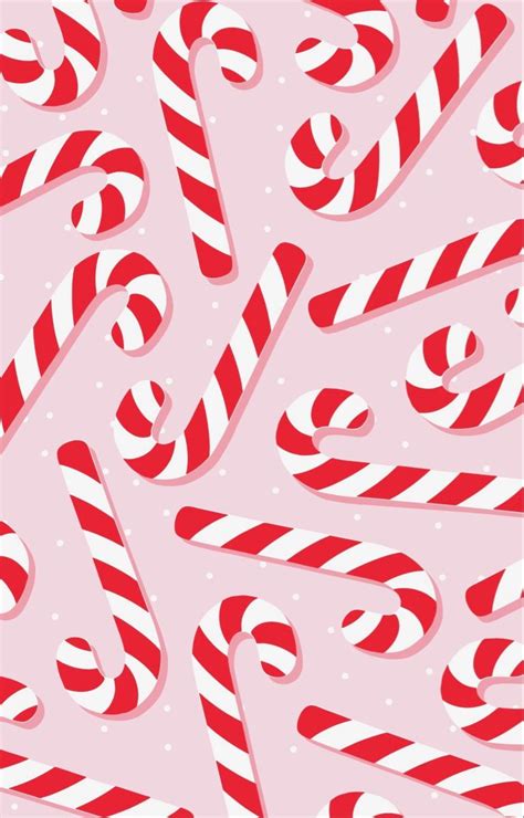 candy cane holiday wallpaper | Christmas phone wallpaper, Wallpaper ...