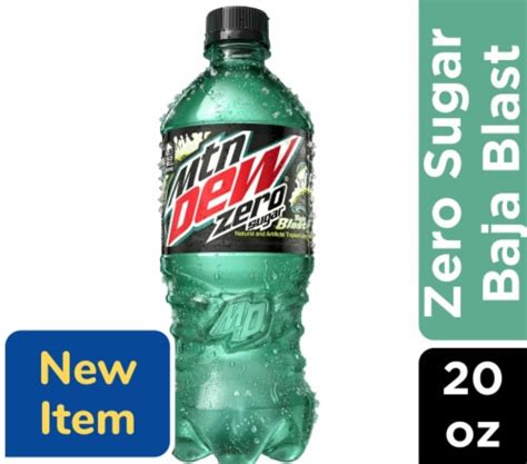 Mountain Dew® Zero Sugar Baja Blast Soda Bottle, 20 fl oz - Kroger