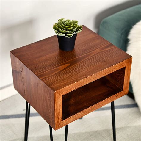 Aegina Solid Wood End Table - Bavarian Beech - Decornation