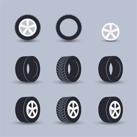 Free Vector | Tire set