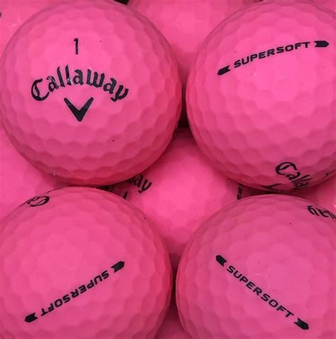 25 CALLAWAY SUPERSOFT PINK MATT AAAA - Lakeballs Shop