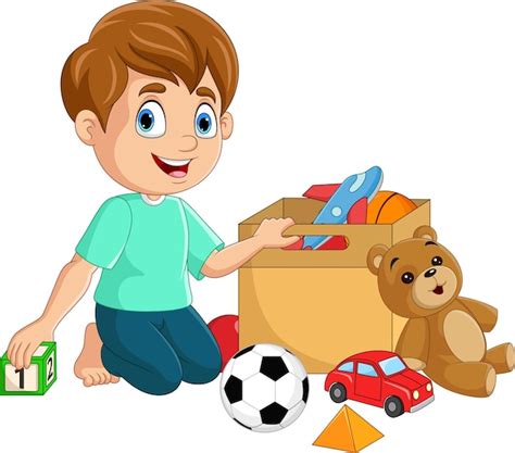 Kids Playing Toys Clipart