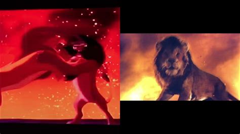 The Lion King - Simba vs Scar (1994/2019) - YouTube