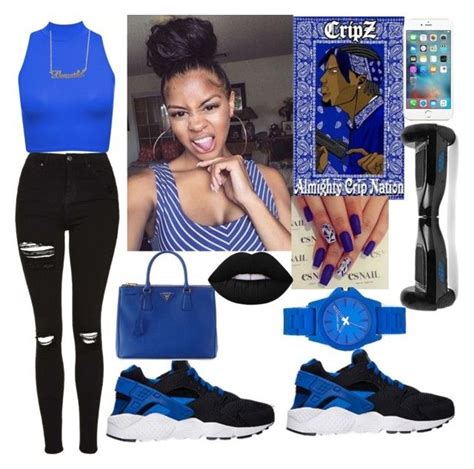 Crip Nation 💙😍 | Blue outfit, Date outfit casual, Clothes design