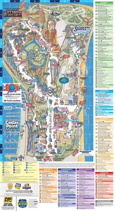 Printable Cedar Point Map