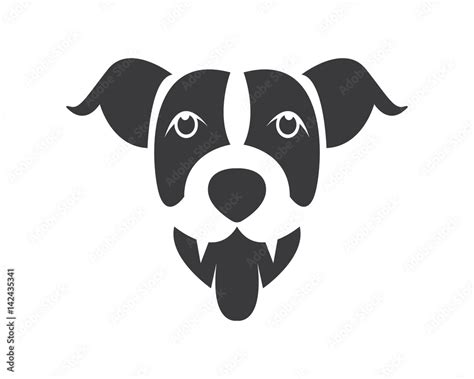 Dog Head logo Stock Vector | Adobe Stock