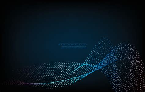 Dark technology vector glowing wave concept.smooth line.vector ...