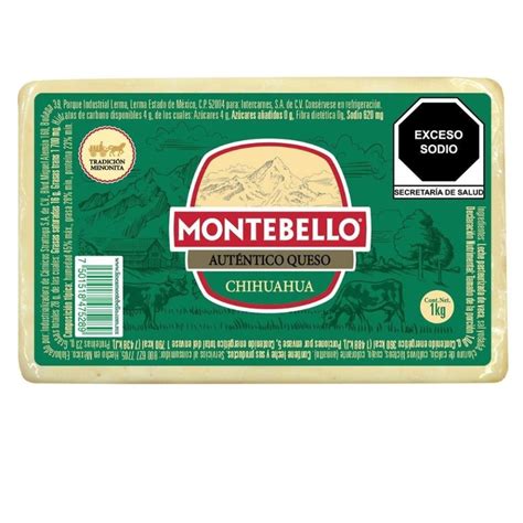 Queso Chihuahua Montebello 1 kg | Walmart