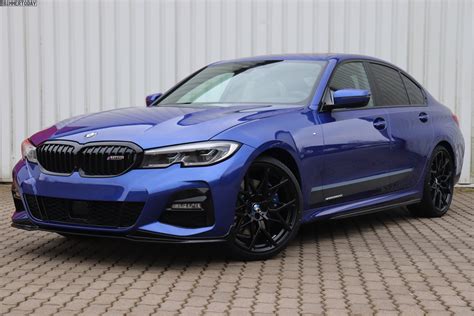 BMW 330i in Portimao Blue gets some M Performance upgrades