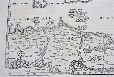 Proantic: Old Geographic Map Of North Africa