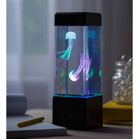 Small Colorful Led Jellyfish In Aquarium Tank - Hearthsong | Jellyfish ...