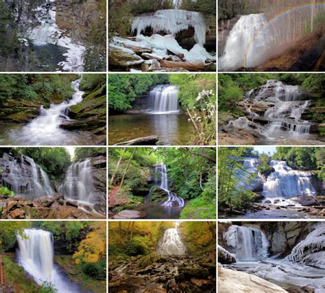 NC Blue Ridge Waterfalls Calendar 2017