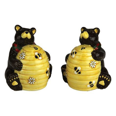 Dining & Serving Home & Living Vintage bear and bee hive salt and ...