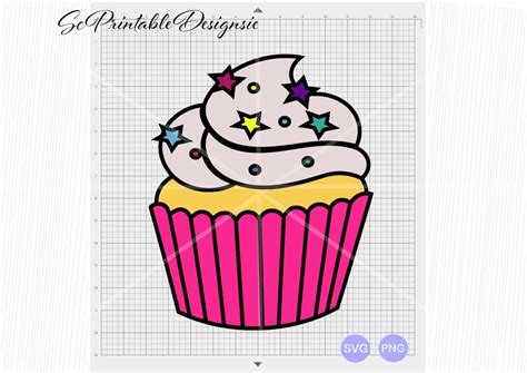 Cupcake Svg, Cupcake Png, Sweets Svg, Clipart, Circut Files, Silhouette ...