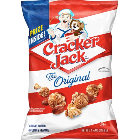 Cracker Jack Original Caramel Coated Popcorn & Peanuts, 4.125 oz Bag ...