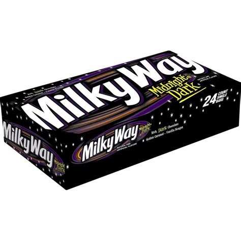 Milky Way Midnight Singles, 1.76 Oz, 24 Ct - Walmart.com - Walmart.com