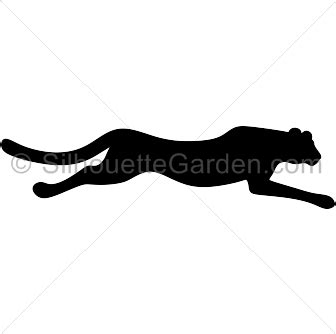 Running Cheetah Silhouette | Silhouette clip art, Silhouette free ...