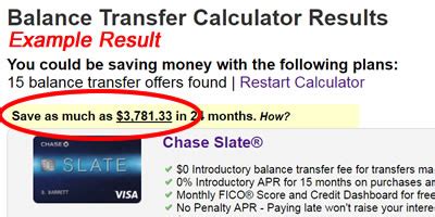 Balance Transfer Savings Calculator