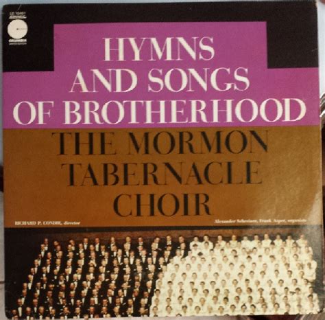 Mormon Tabernacle Choir, The* - Hymns And Songs Of Brotherhood (Vinyl ...