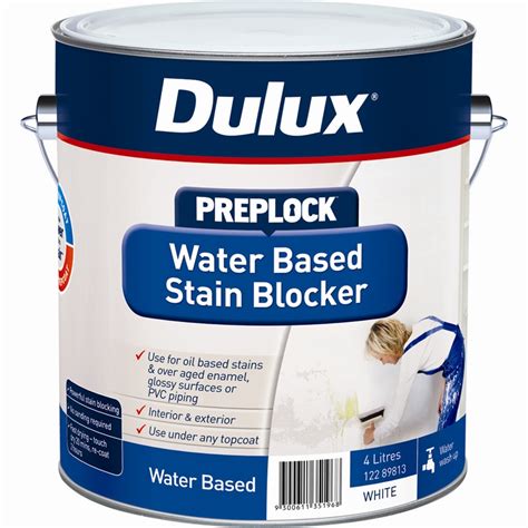 Dulux 4L Preplock Water Based Stain Blocker | Bunnings Warehouse