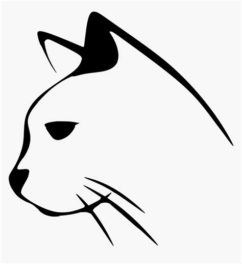 46+ Cat Head Silhouette Outline PNG - CAT LOVER SHOP