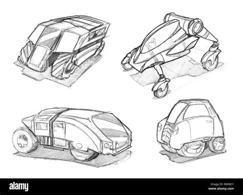 Concept car sketch hi-res stock photography and images - Alamy