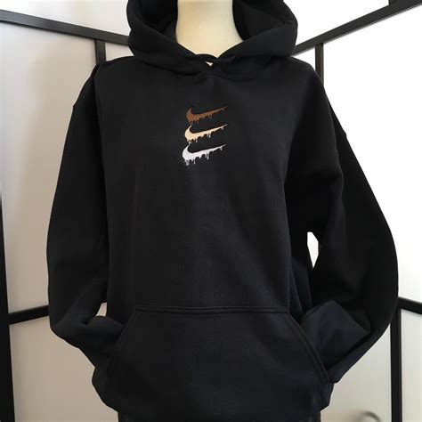 Nike Goteando Triple Swoosh Sport Logo sudadera con capucha | Etsy