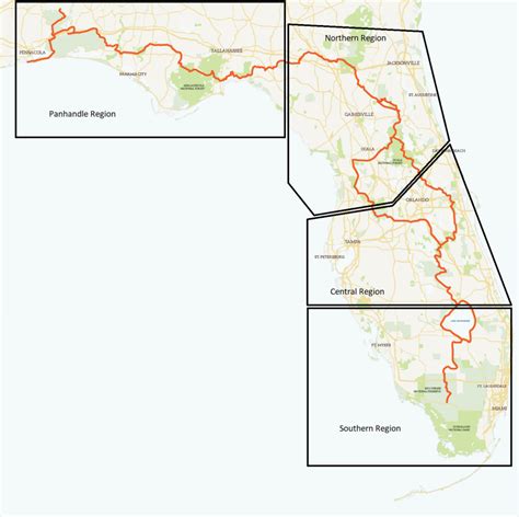 The Florida Trail by Region – Florida Trail Association