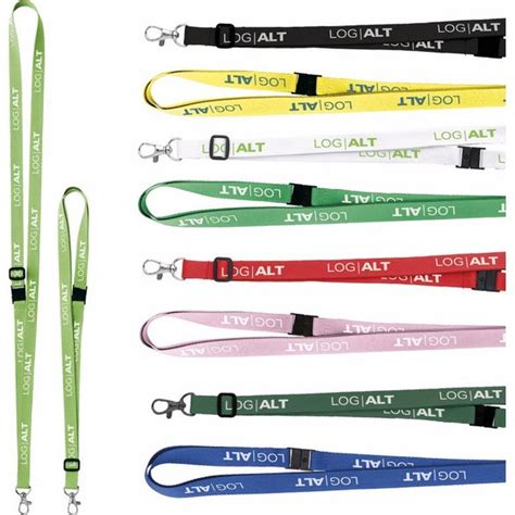 Logo Adjustable Polyester Lanyards (0.625" x 24", Screen Print) | Lanyards