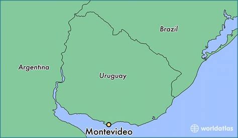 Montevideo, Uruguay mapa - Plano de montevideo, Uruguay (América do Sur ...