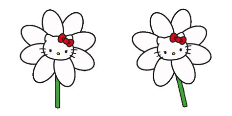 Hello Kitty Flower Animated Cursor - Sanrio Cursors - Sweezy