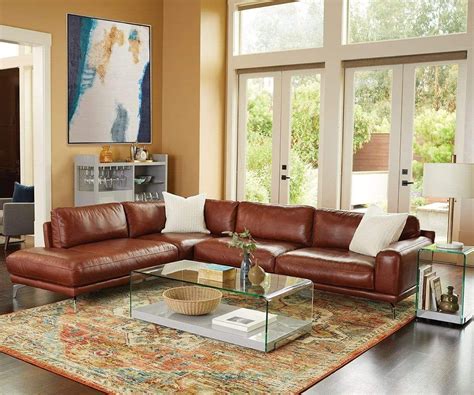 Brown Leather Couch Living Room, Brown Leather Sofa, Living Room ...