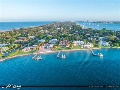 Palm Beach Inlet Houses at Palm Beach Island | Royal Stock Photo