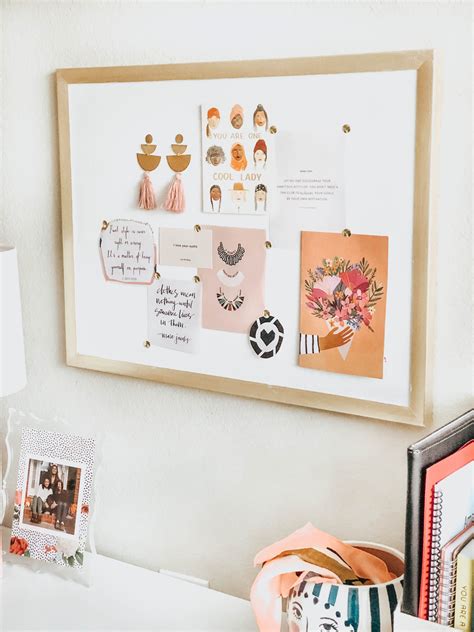 Easy DIY Gold Framed Cork Board (Under $15) - Sequins & Sales