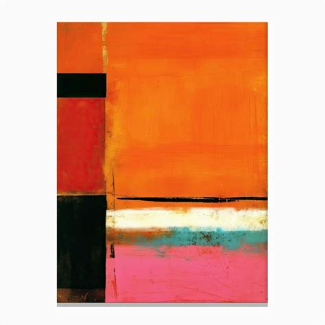 Orange And Red Abstract Painting 5 Canvas Print by Abstract Art ...