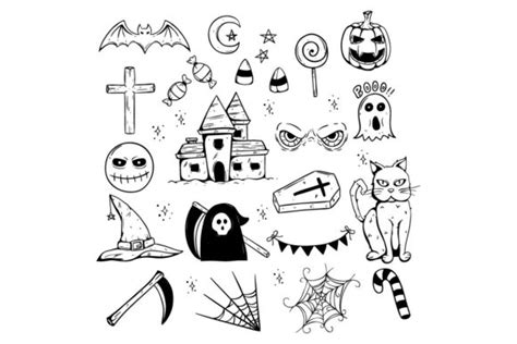 Set of Hand Draw Halloween Characters Graphic by PadmaSanjaya ...