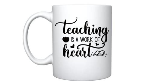 Personalized Teacher Mug Teacher Mug Teaching is a work of | Etsy ...