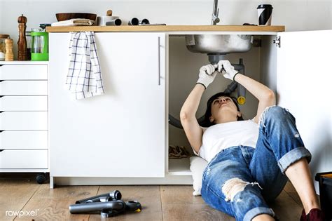 Woman fixing kitchen sink | premium image by rawpixel.com Home ...