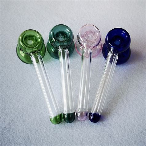 ed Pyrex Glass Bubble Pipe Hand Spoon Oil Burner Pipes Dab Rigs Tobacco ...