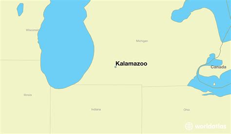 Where is Kalamazoo, MI? / Kalamazoo, Michigan Map - WorldAtlas.com