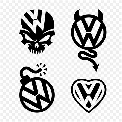 Car Volkswagen Decal Bumper Sticker, PNG, 850x850px, Car, Blackandwhite ...